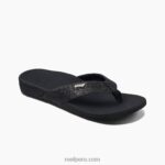 arrecife orto-resorte brillo negro/negro 0RZL243 mujer