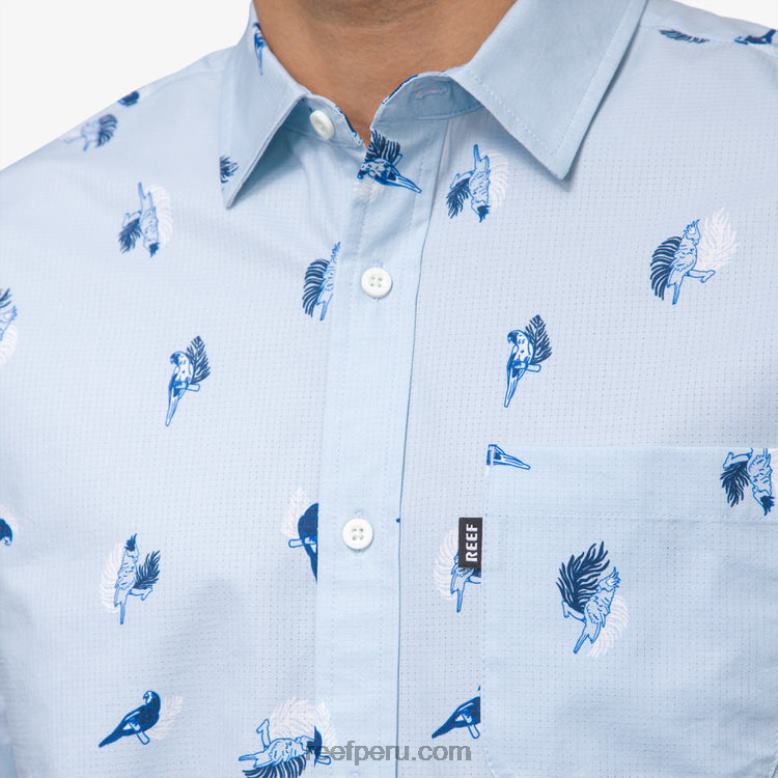 camisa de manga corta con diseño de barril ruta aérea 0RZL2654 hombres Reef - Image 3