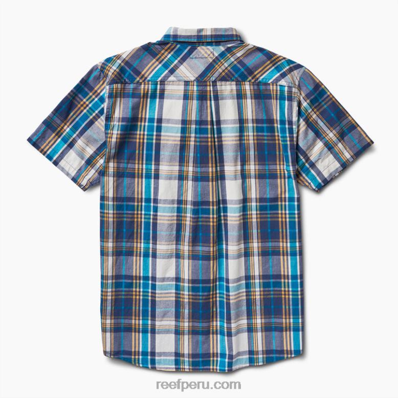camisa de manga corta pardy azul índigo 0RZL2648 hombres Reef - Image 4