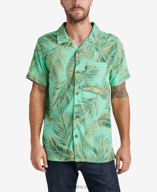 camisa de manga corta peters verde electrico 0RZL2668 hombres Reef - Image 1