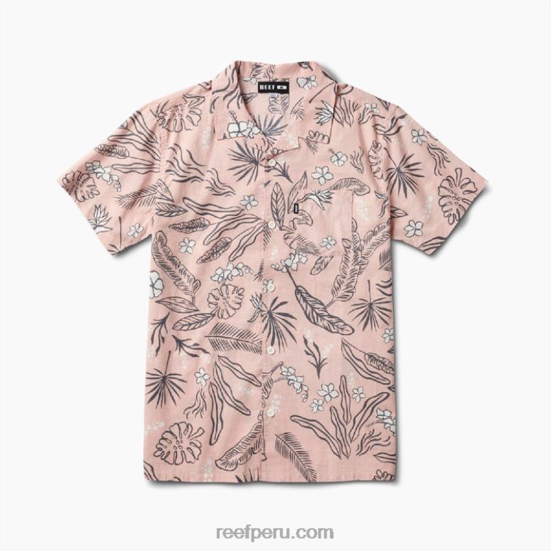 camisa de manga corta rockdale rosa sepia 0RZL2639 hombres Reef - Image 3