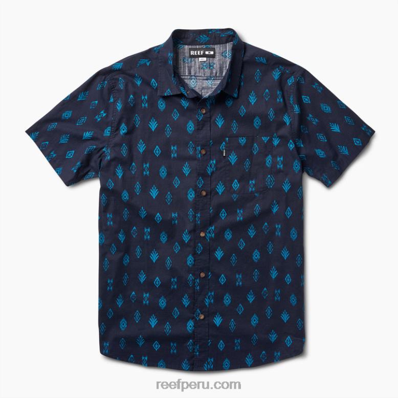 camisa de manga corta travis cielo nocturno 0RZL2649 hombres Reef - Image 3