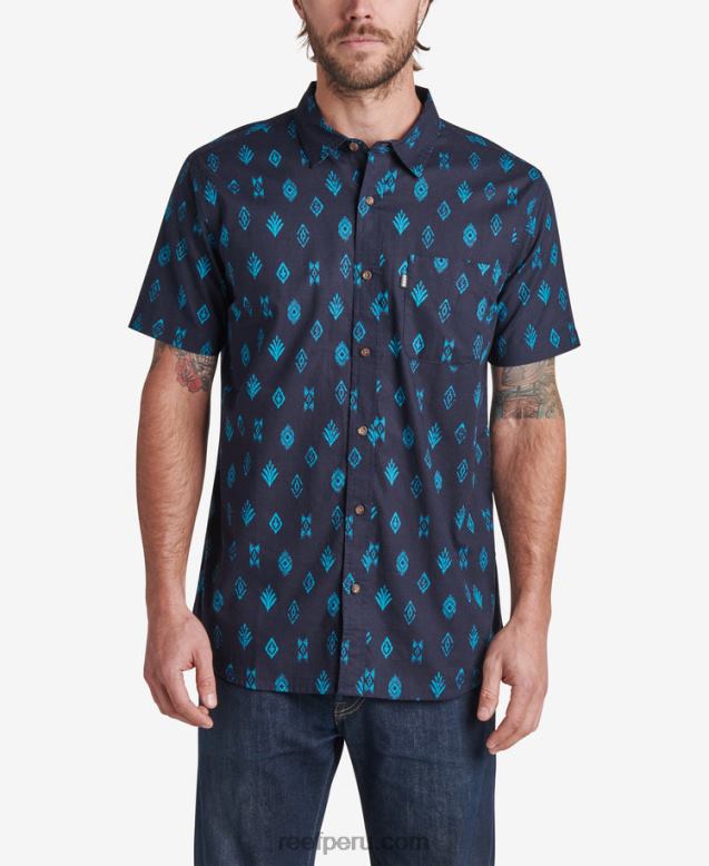 camisa de manga corta travis cielo nocturno 0RZL2649 hombres Reef - Image 1