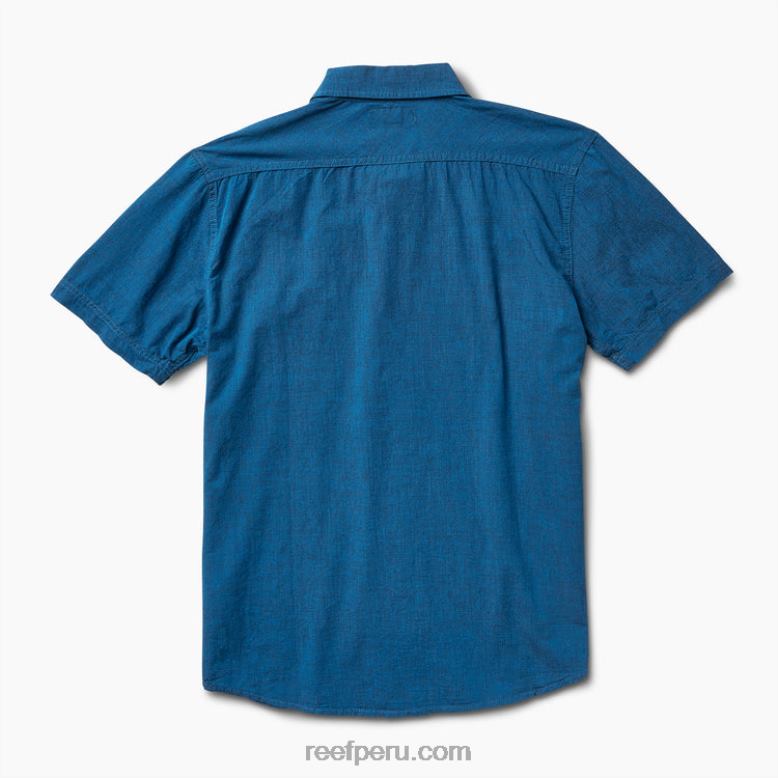 camisa de manga corta winfred azul francés 0RZL2653 hombres Reef - Image 4