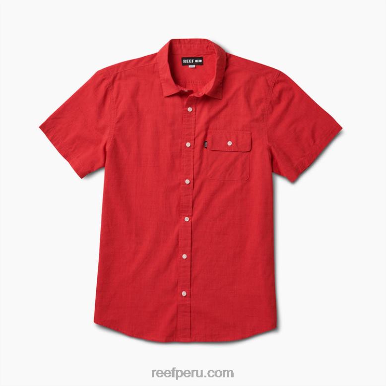 camisa de manga corta winfred hibisco 0RZL2646 hombres Reef - Image 3