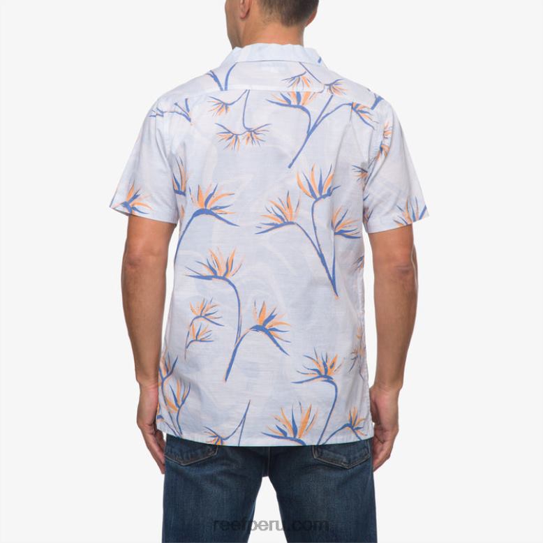 camisa farley manga corta blanco brillante 0RZL2647 hombres Reef - Image 3