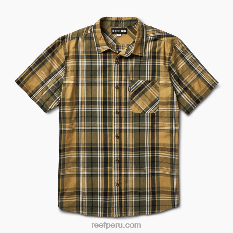 camisa tejida de manga corta pardy semillas de hinojo 0RZL2662 hombres Reef - Image 3