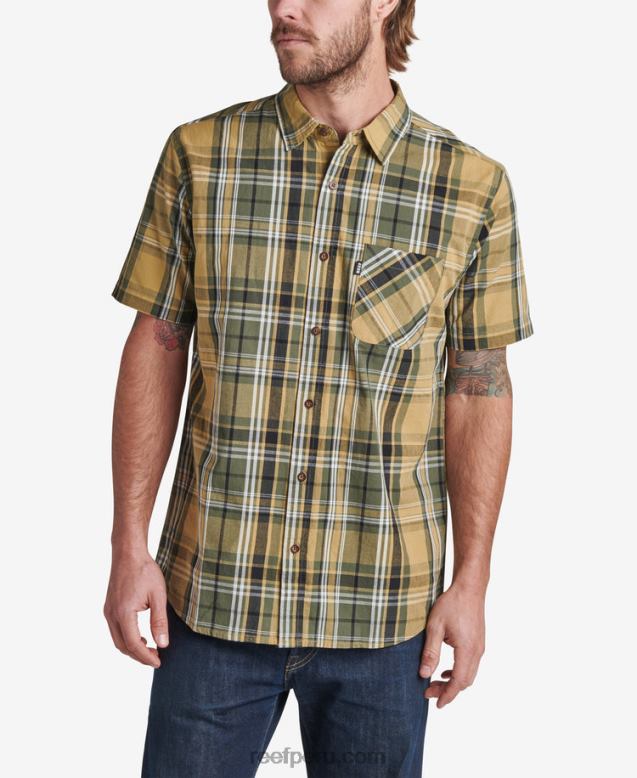 camisa tejida de manga corta pardy semillas de hinojo 0RZL2662 hombres Reef - Image 1