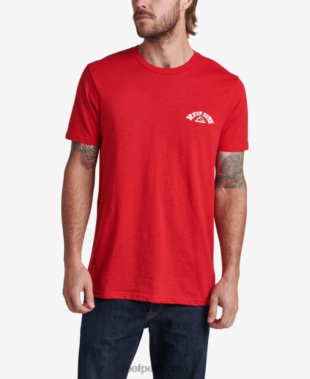 camiseta con gráfico flameado de herman montaña roja 0RZL2611 hombres Reef - Image 2