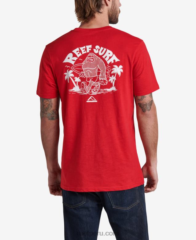 camiseta con gráfico flameado de herman montaña roja 0RZL2611 hombres Reef - Image 1