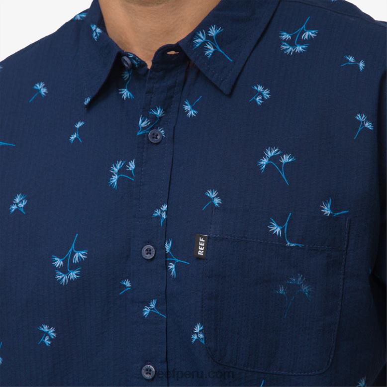 camiseta corbin manga corta insignia azul 0RZL2644 hombres Reef - Image 2