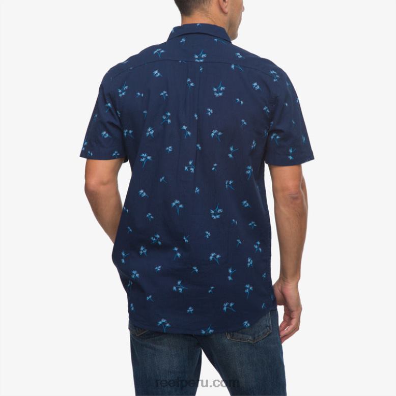 camiseta corbin manga corta insignia azul 0RZL2644 hombres Reef - Image 3