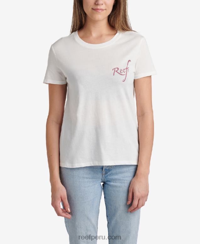 camiseta de manga corta con flores malvavisco 0RZL2284 mujer Reef - Image 2