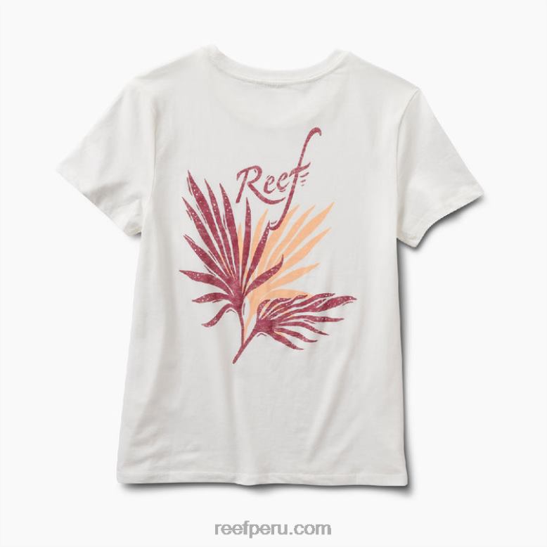 camiseta de manga corta con flores malvavisco 0RZL2284 mujer Reef - Image 4
