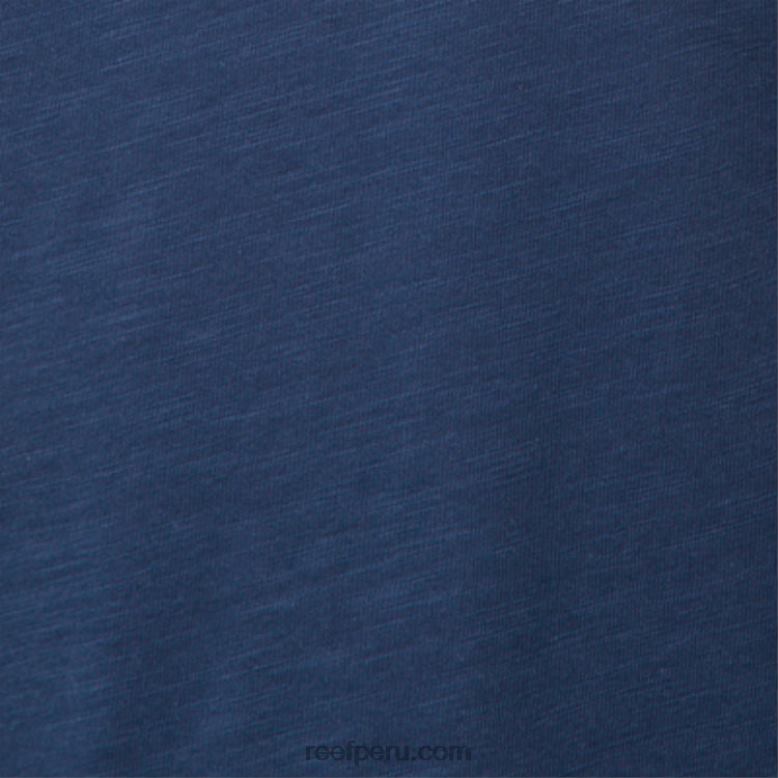 camiseta de manga corta de corte insignia azul 0RZL2556 hombres Reef - Image 4