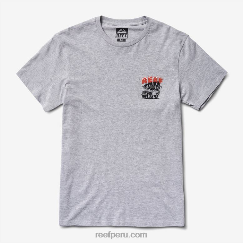 camiseta de manga corta de madera cuero gris 0RZL2587 hombres Reef - Image 3
