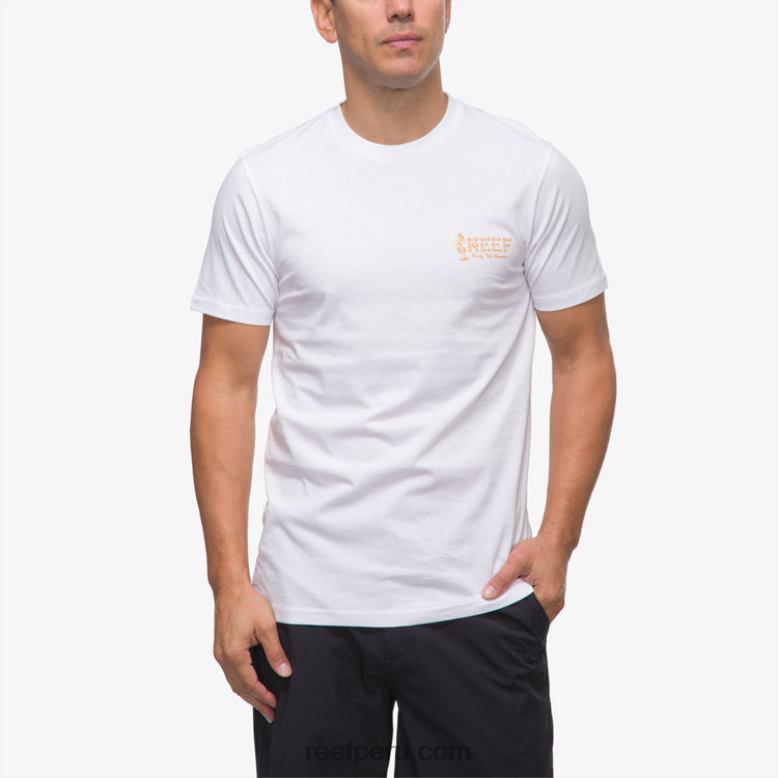 camiseta de manga corta de niña de la isla blanco brillante 0RZL2559 hombres Reef - Image 2