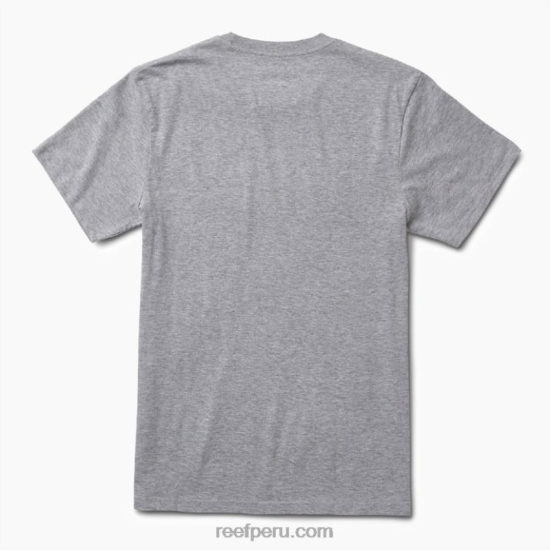 camiseta de manga corta del conductor brezo gris 0RZL2619 hombres Reef - Image 2