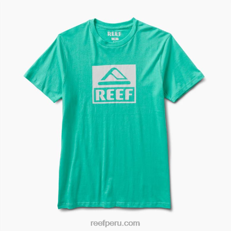 camiseta de manga corta del conductor verde electrico 0RZL2583 hombres Reef - Image 3