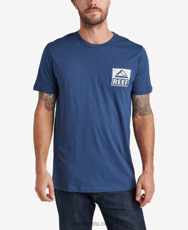 camiseta de manga corta insignias azules 0RZL2554 hombres Reef - Image 2