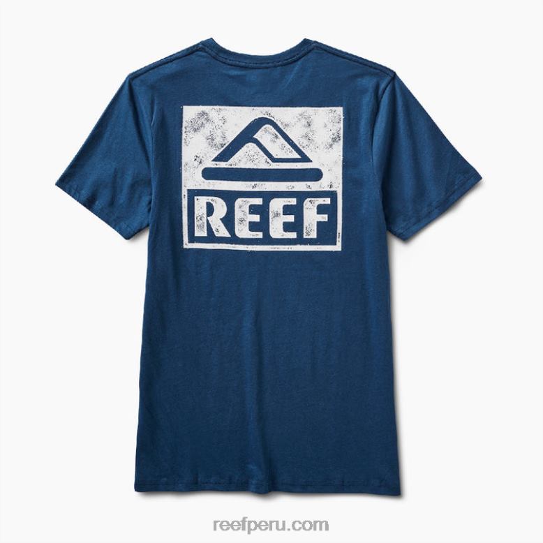 camiseta de manga corta insignias azules 0RZL2554 hombres Reef - Image 4