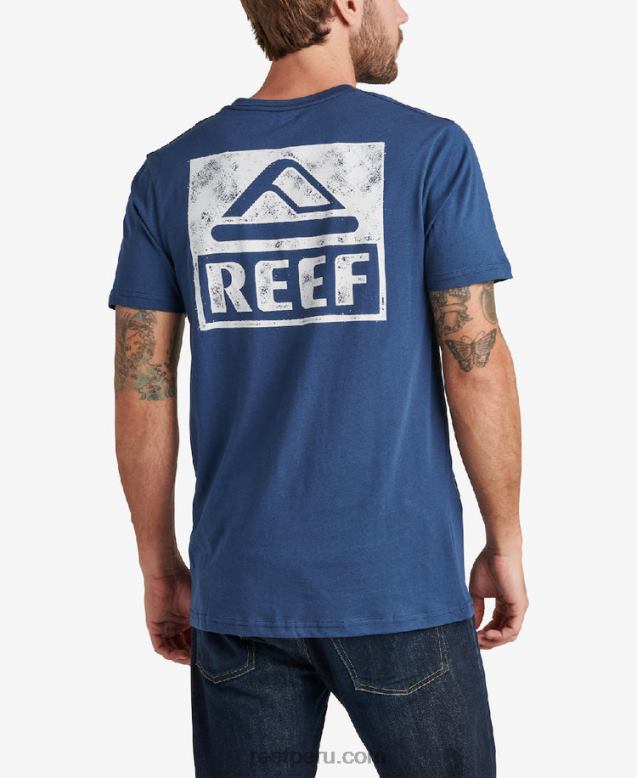 camiseta de manga corta insignias azules 0RZL2554 hombres Reef - Image 1