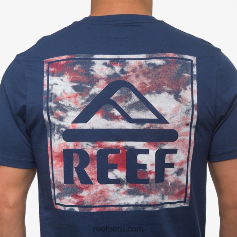 camiseta de manga corta libertad insignia azul 0RZL2568 hombres Reef - Image 5