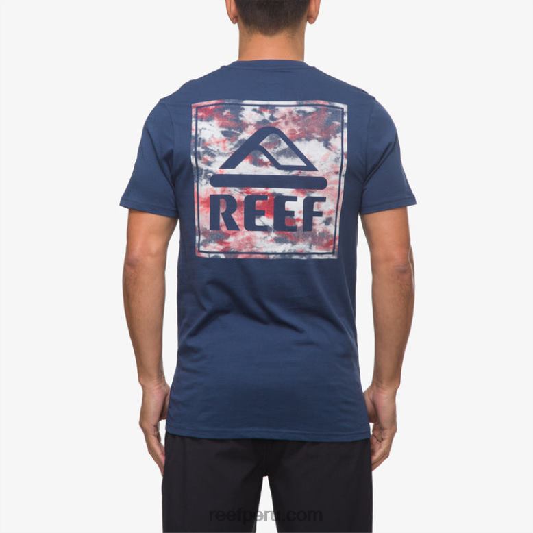camiseta de manga corta libertad insignia azul 0RZL2568 hombres Reef - Image 1