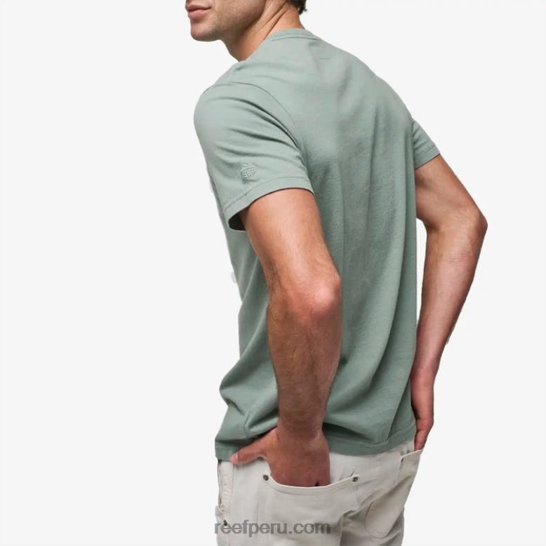 camiseta de manga corta marte verde chino 0RZL2558 hombres Reef - Image 2