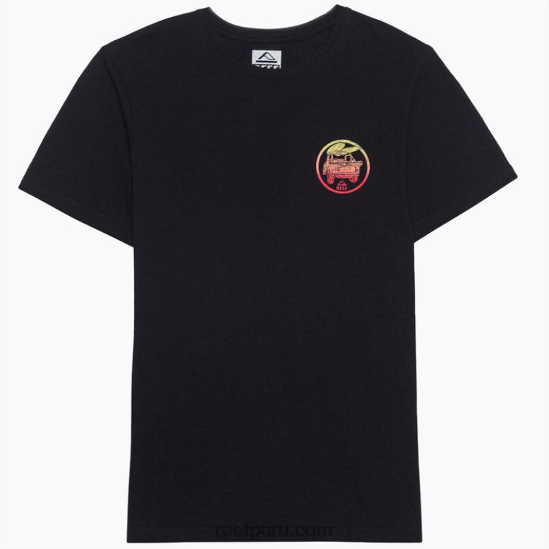 camiseta de manga corta reciclo salado negro 0RZL2592 hombres Reef - Image 2