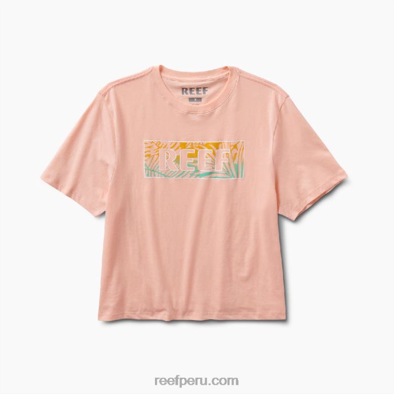 camiseta de manga corta sara tinte de corbata de melocotón 0RZL2285 mujer Reef - Image 3
