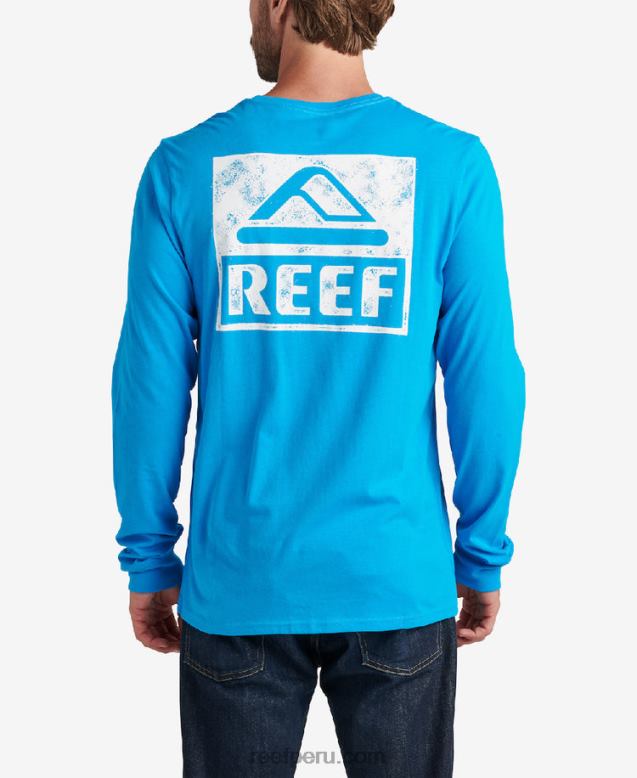 camiseta de manga larga con gráfico de wellie océano hawaiano 0RZL2603 hombres Reef - Image 2