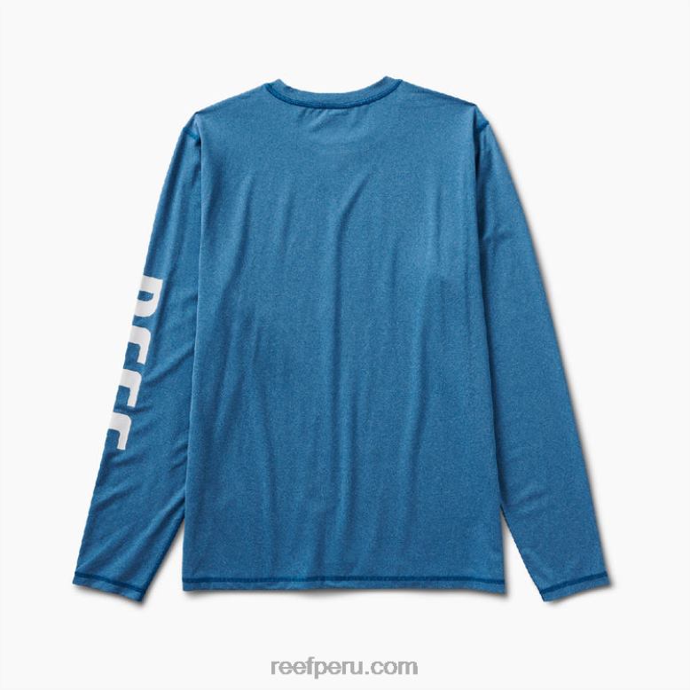 camiseta de protección contra erupciones de manga larga yuna azul lapislázuli 0RZL2602 hombres Reef - Image 4