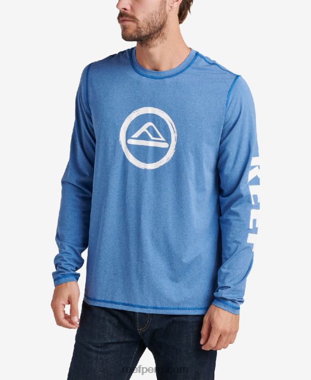 camiseta de protección contra erupciones de manga larga yuna azul lapislázuli 0RZL2602 hombres Reef - Image 1