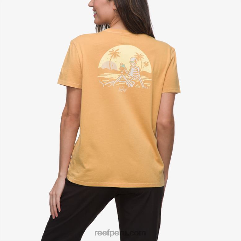 camiseta de salón de manga corta amarillo miel 0RZL2276 mujer Reef - Image 1