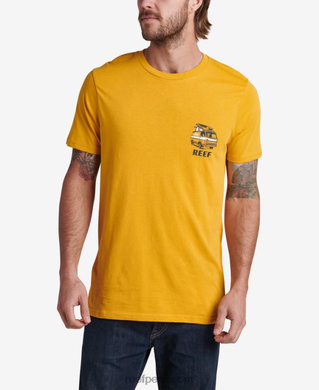 camiseta emergente de manga corta amarillo mineral 0RZL2577 hombres Reef - Image 2