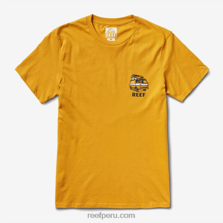 camiseta emergente de manga corta amarillo mineral 0RZL2577 hombres Reef - Image 3