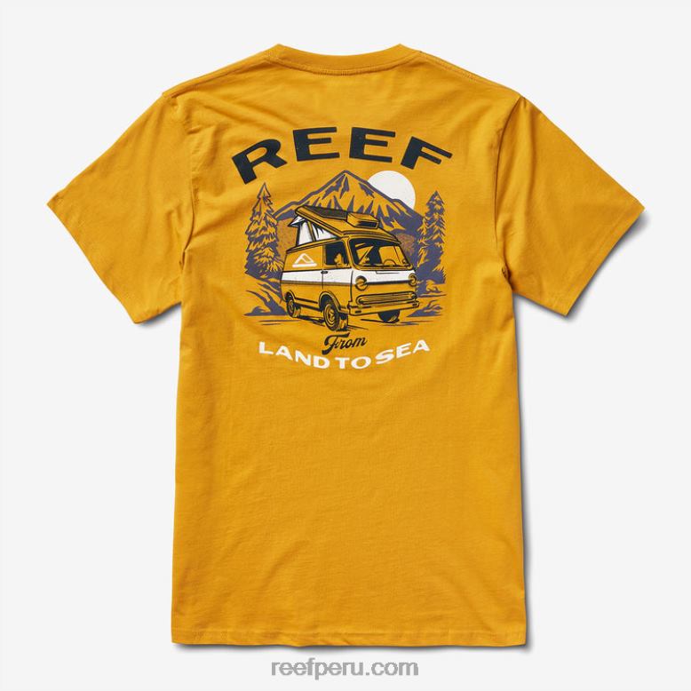 camiseta emergente de manga corta amarillo mineral 0RZL2577 hombres Reef - Image 4