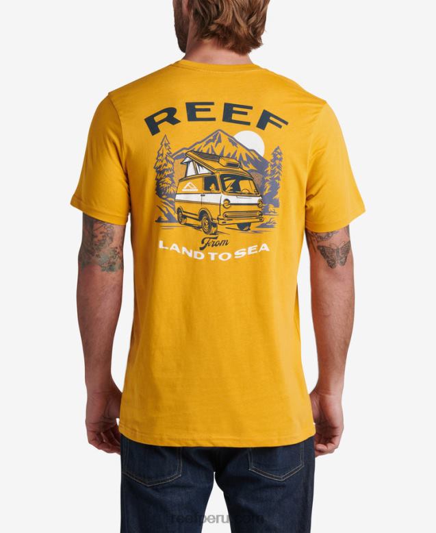 camiseta_emergente_de_manga_corta_amarillo_mineral_0rzl2577_hombres_reef.jpg camiseta emergente de manga corta amarillo mineral 0RZL2577 hombres Reef - Image 1