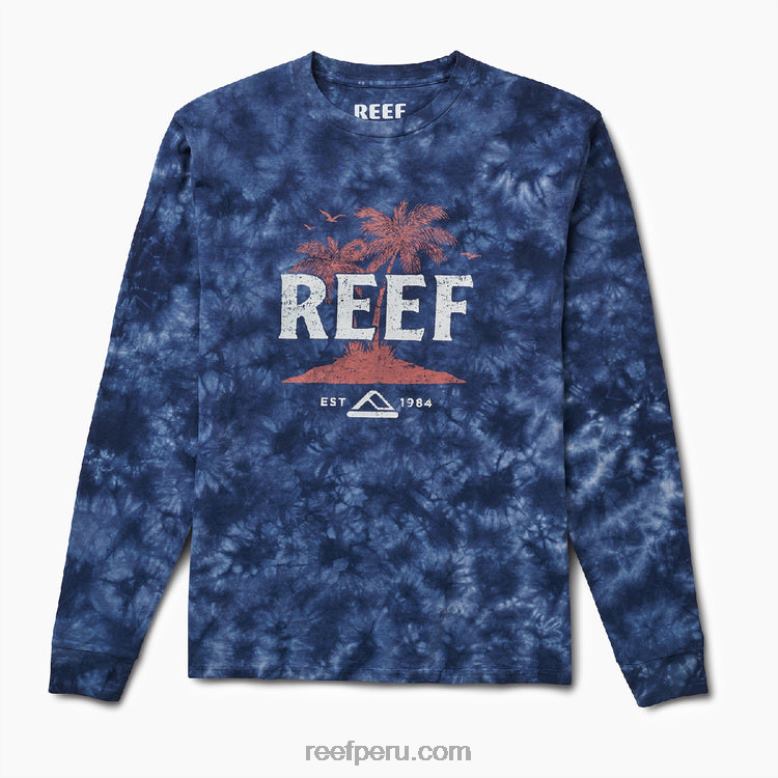Camiseta Intel de manga corta con teñido anudado Armada 0RZL2626 hombres Reef - Image 1