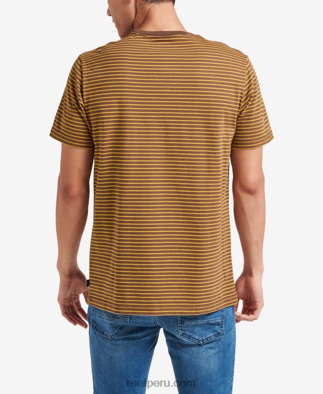 camiseta rumson de manga corta a rayas tambor de lluvia 0RZL2600 hombres Reef - Image 2
