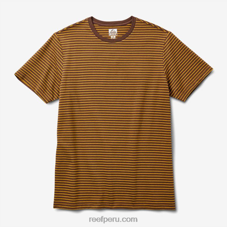 camiseta rumson de manga corta a rayas tambor de lluvia 0RZL2600 hombres Reef - Image 3