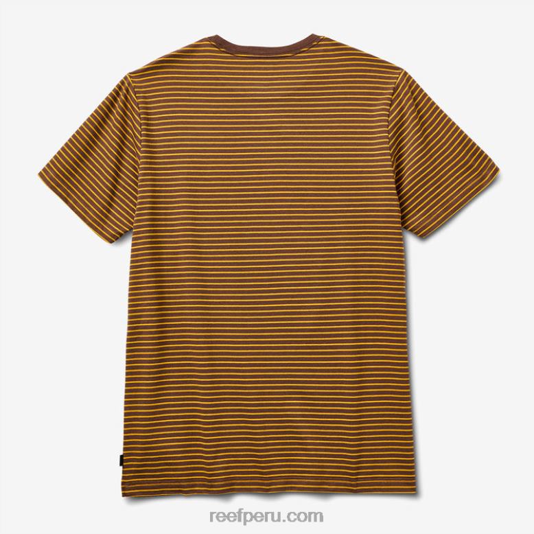 camiseta rumson de manga corta a rayas tambor de lluvia 0RZL2600 hombres Reef - Image 4