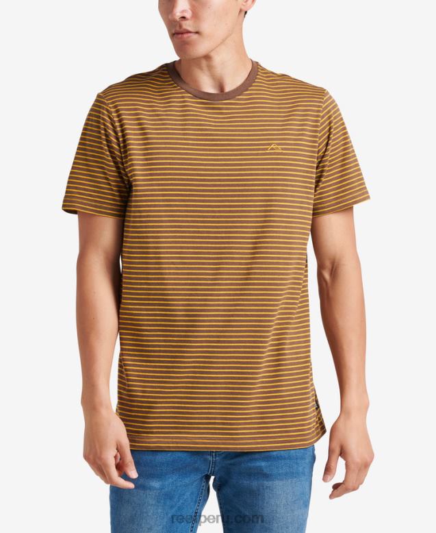 camiseta rumson de manga corta a rayas tambor de lluvia 0RZL2600 hombres Reef - Image 1