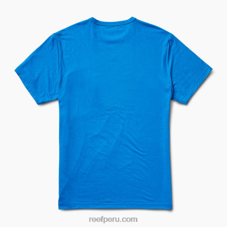 camiseta smith de punto con bolsillo y manga corta azul francés 0RZL2598 hombres Reef - Image 4
