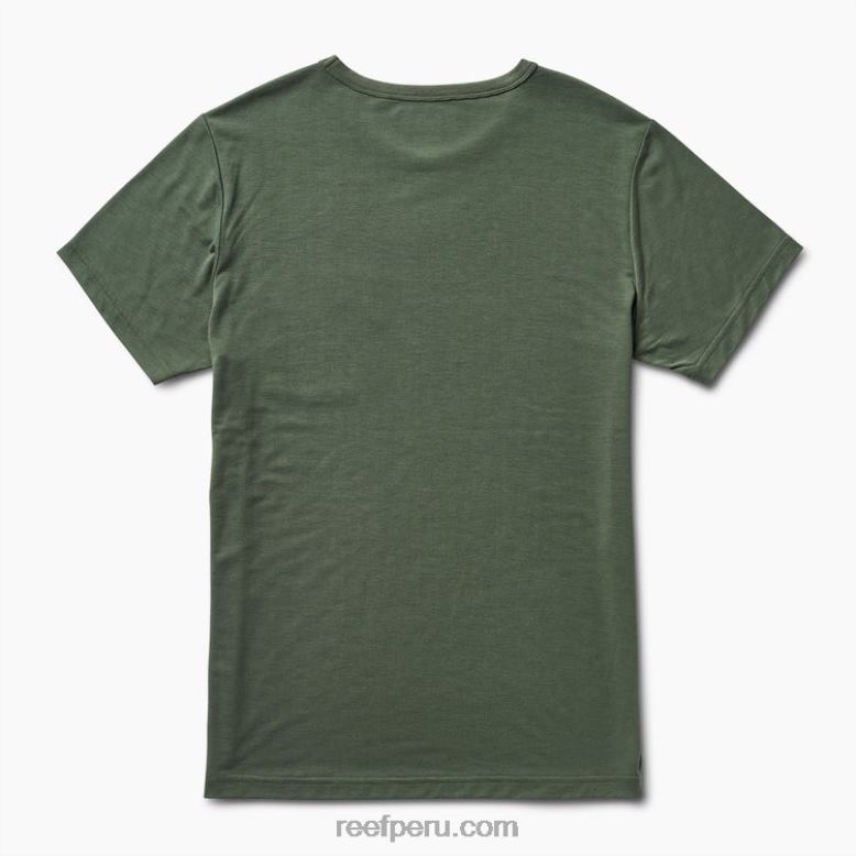 camiseta smith de punto con bolsillo y manga corta tomillo verde 0RZL2588 hombres Reef - Image 4