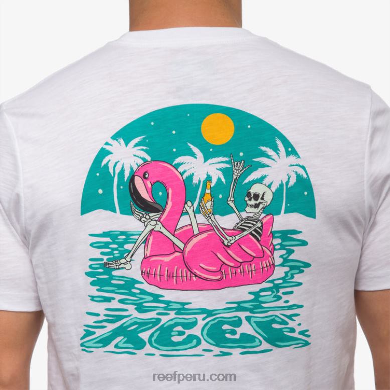 flotar en camiseta de manga corta blanco brillante 0RZL2576 hombres Reef - Image 5