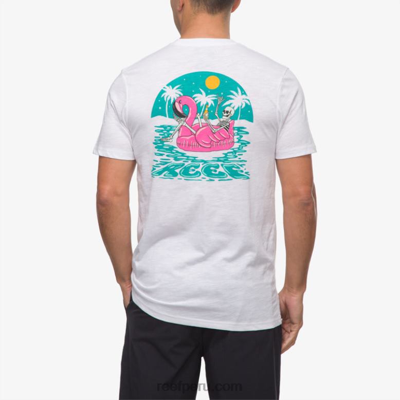 flotar en camiseta de manga corta blanco brillante 0RZL2576 hombres Reef - Image 1