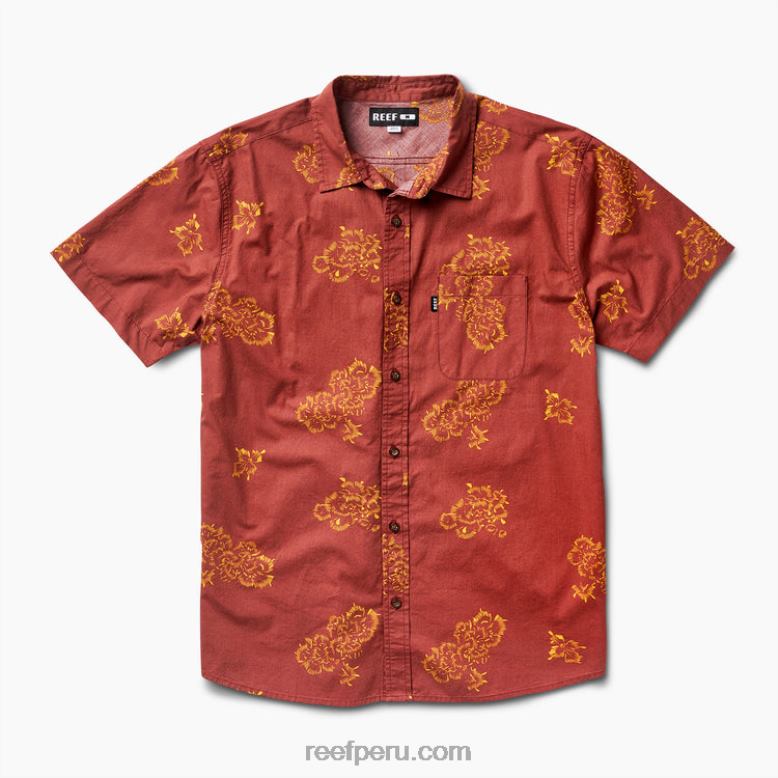 forja camisa de manga corta caoba 0RZL2642 hombres Reef - Image 3
