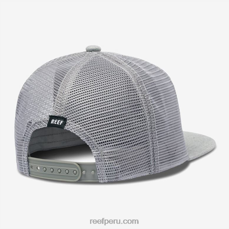 gorra de camionero madre snapback cuero gris 0RZL2767 hombres Reef - Image 2